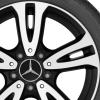 Mercedes 5 Twin Spoke [246-16] Matt Black with High Sheen Wheel Img 2