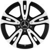 Mercedes 5 Twin Spoke [246-16] Matt Black with High Sheen Wheel Img 1