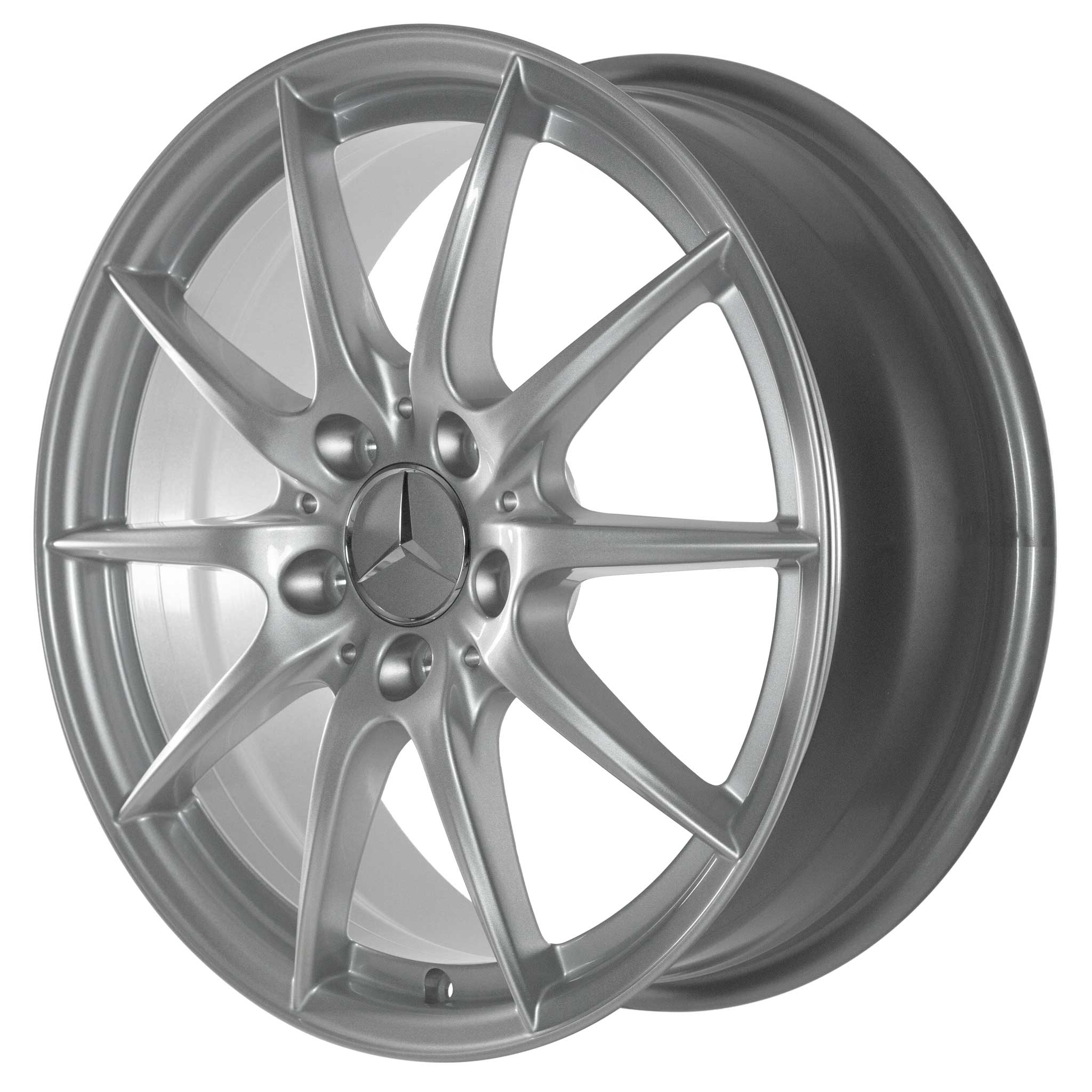 Mercedes 10 Spoke [246-17] Titanium Silver Alloy Wheel Product Image #2