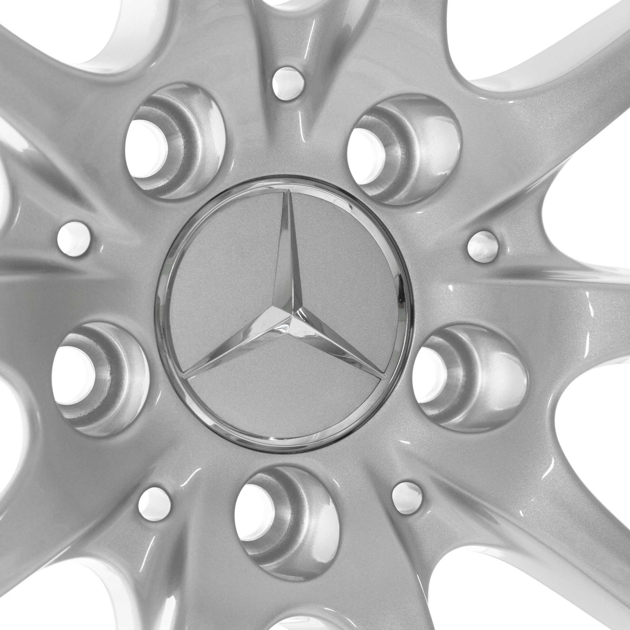 Mercedes 10 Spoke [246-17] Titanium Silver Alloy Wheel Product Image #4