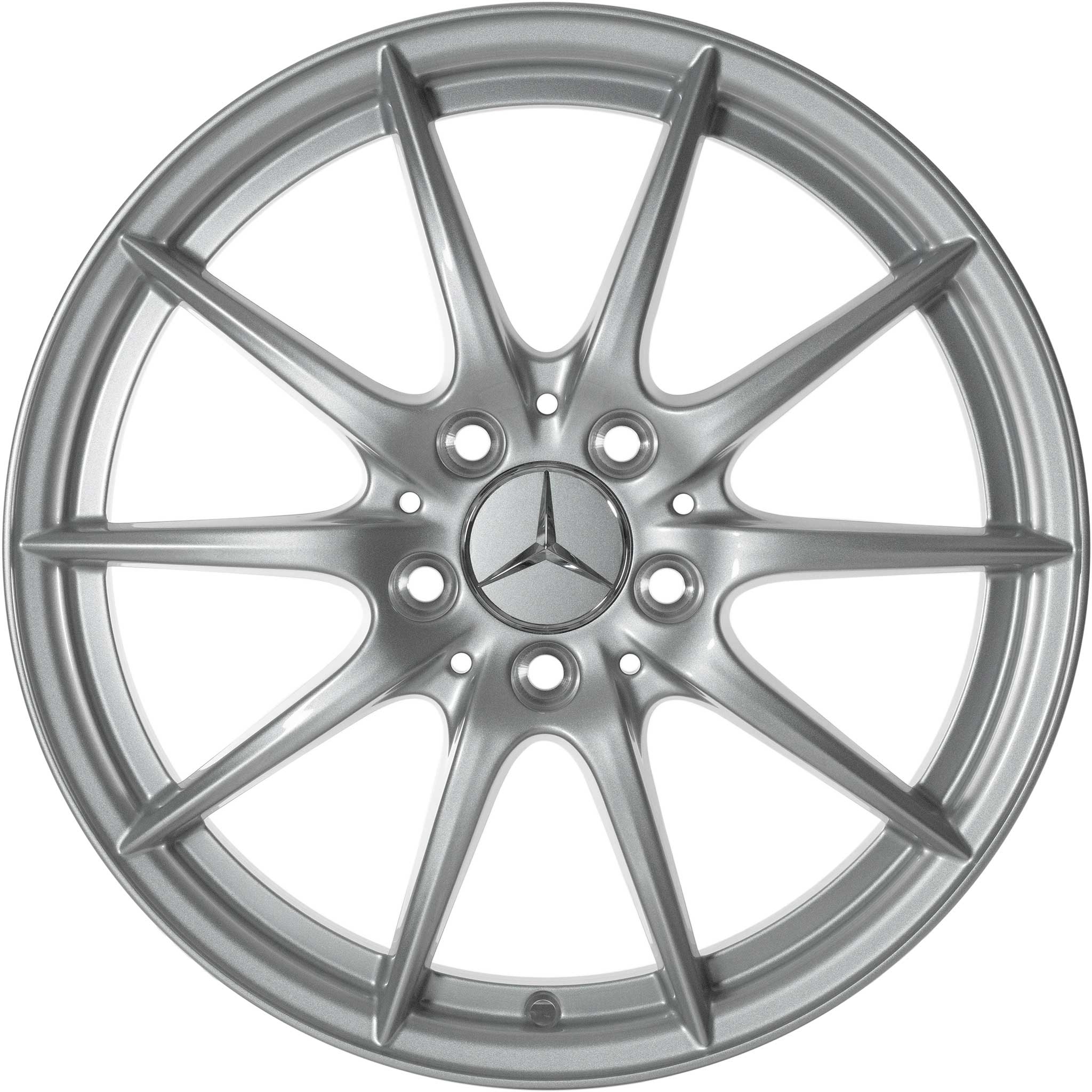 Mercedes 10 Spoke [246-17] Titanium Silver Alloy Wheel Product Image #1