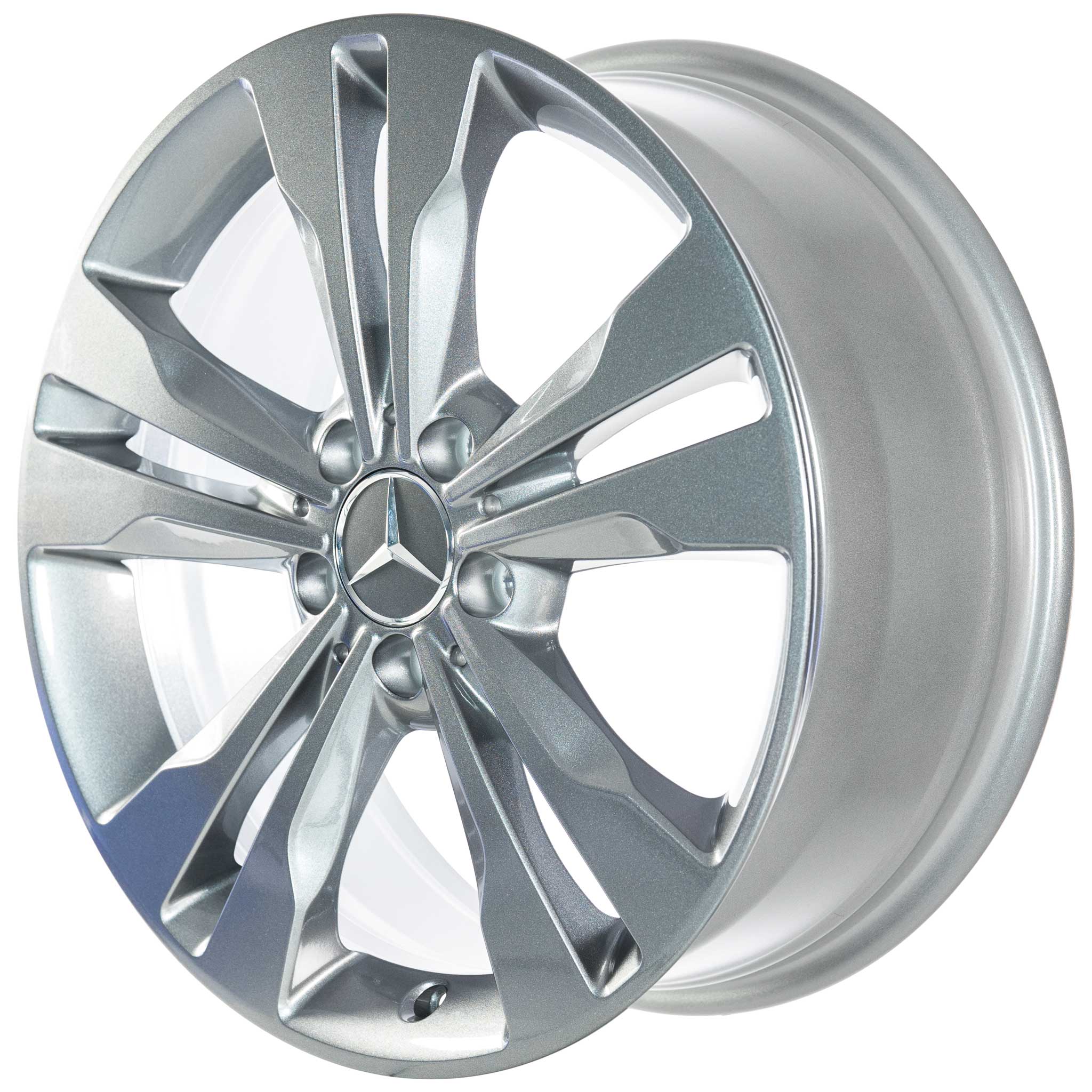 Mercedes 5 Twin Spoke [246-18] Himalaya Grey Alloy Wheel Product Image #2