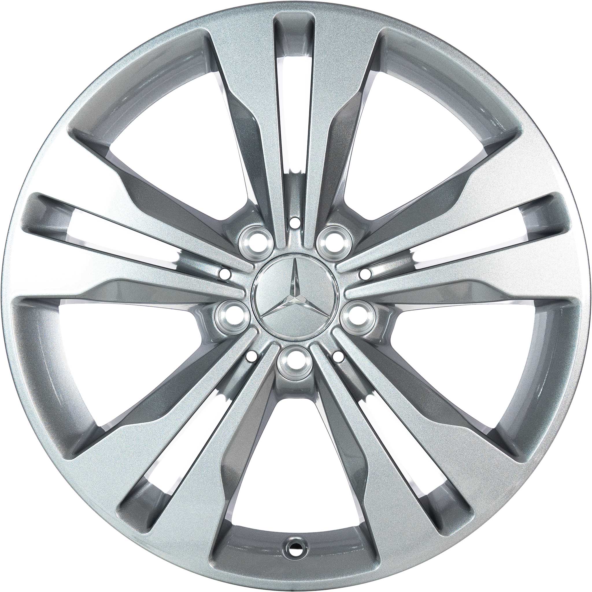 Mercedes 5 Twin Spoke [246-18] Himalaya Grey Alloy Wheel Product Image #1