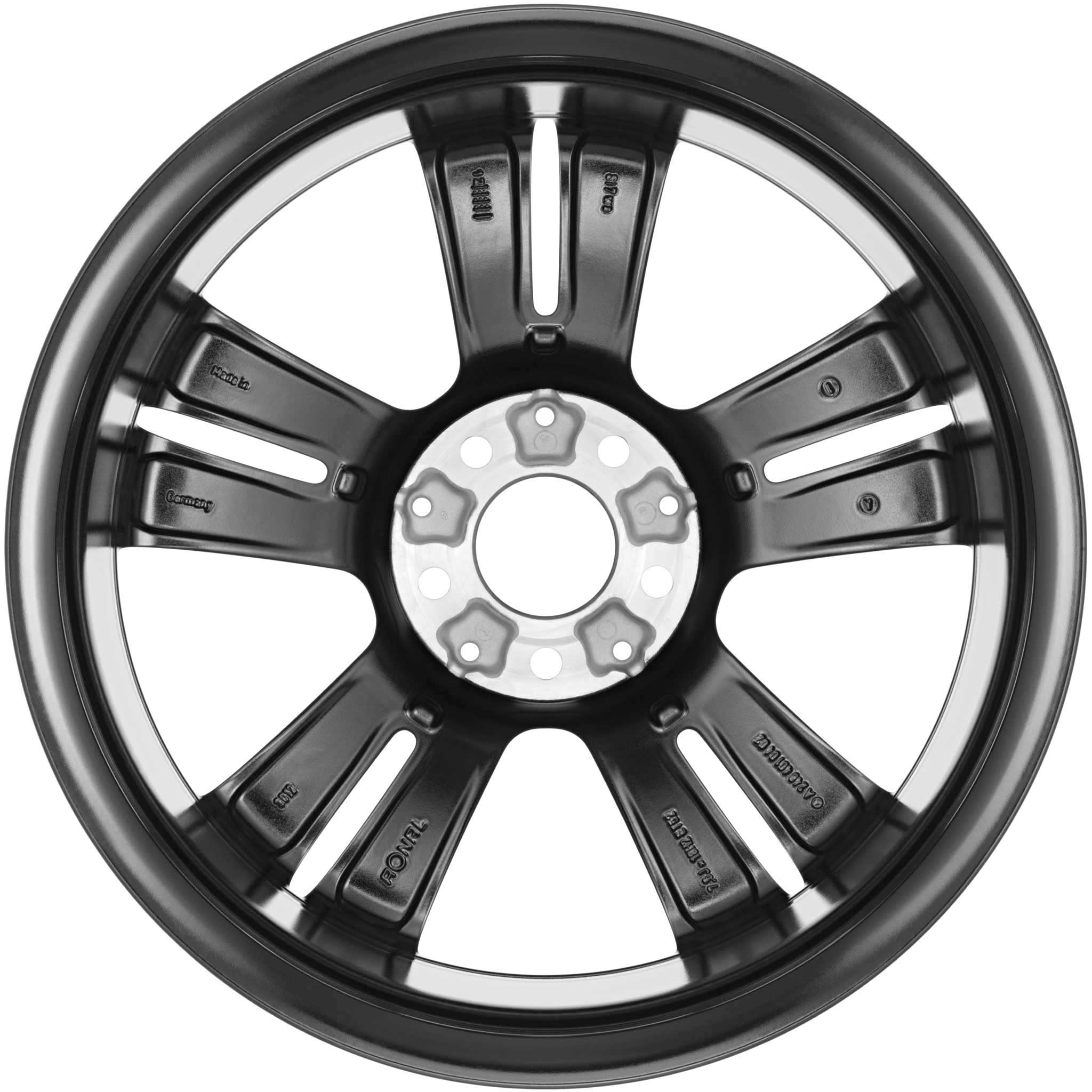 Mercedes 5 Twin Spoke [246-18] Gloss Black with High Sheen Alloy Wheel Product Image #3