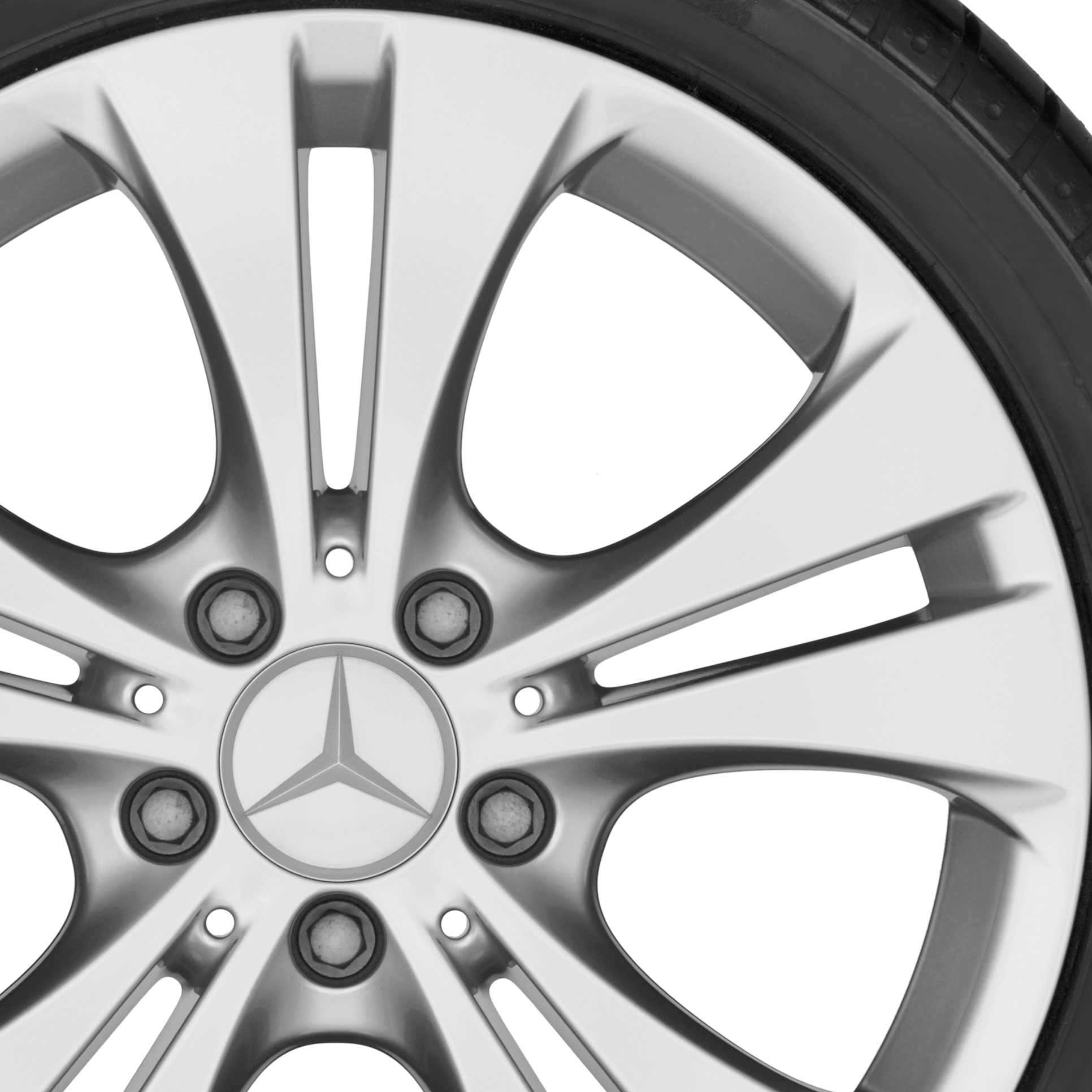 Mercedes 5 Twin Spoke [246-17] Vanadium Silver Alloy Wheel Product Image #2