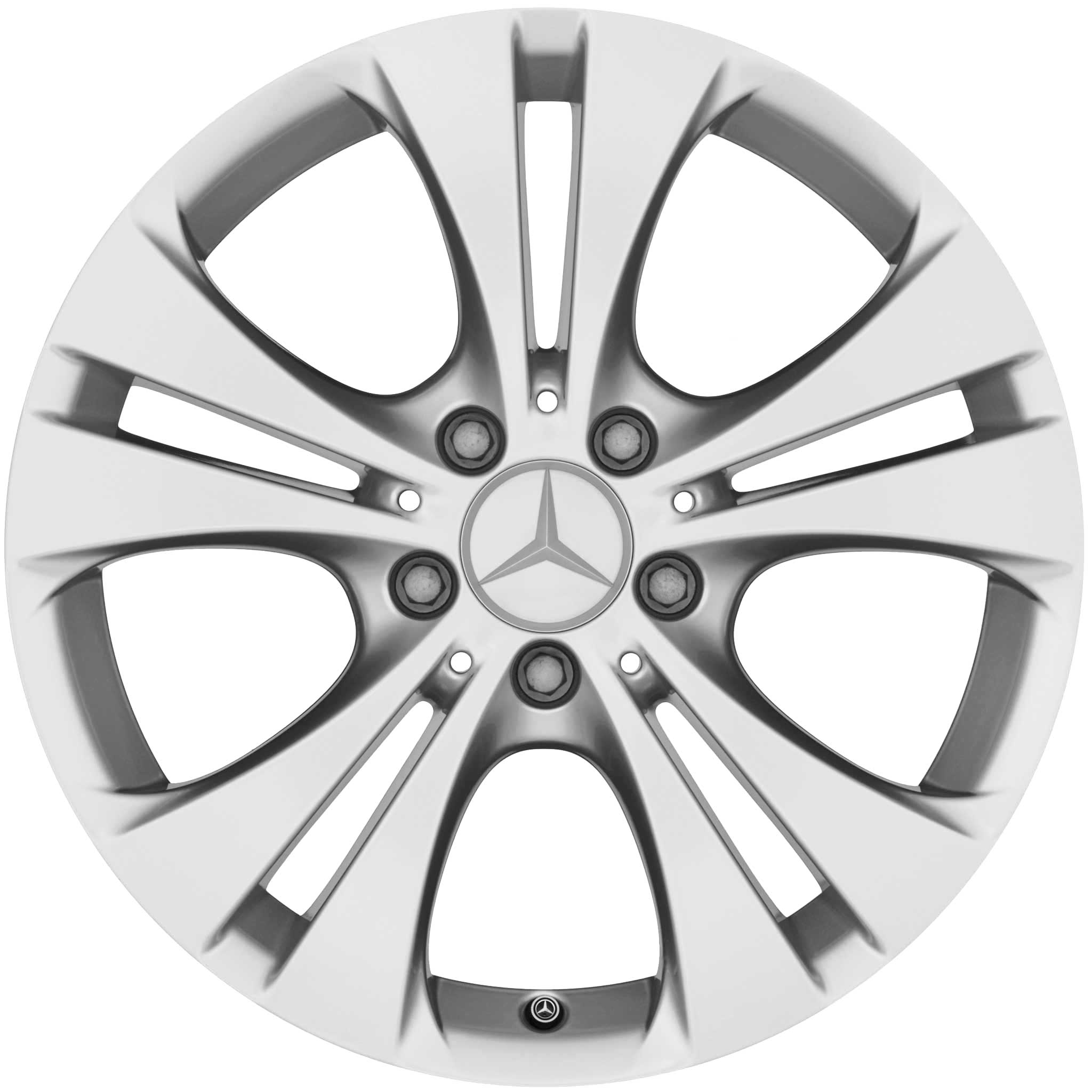Mercedes 5 Twin Spoke [246-17] Vanadium Silver Alloy Wheel Product Image #1