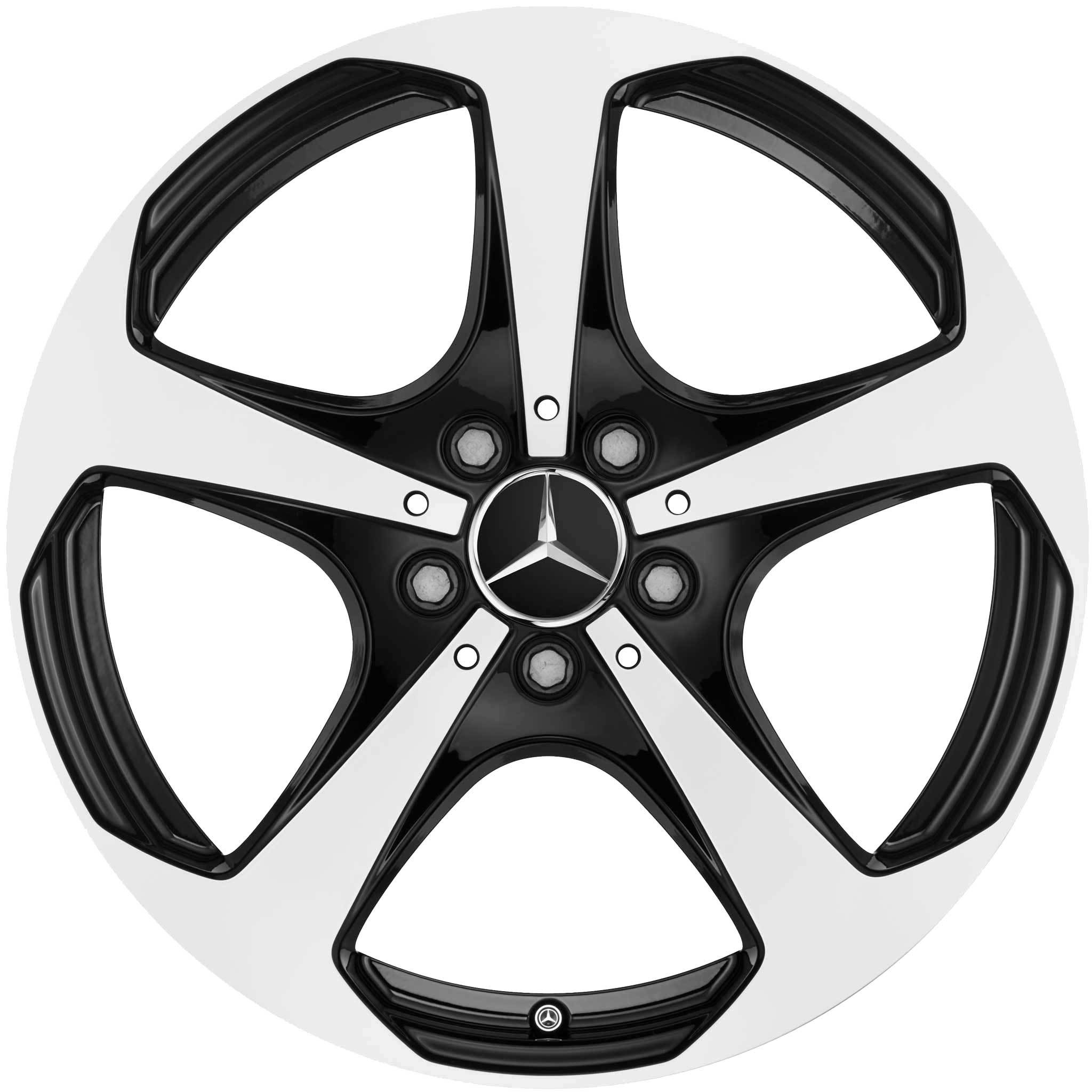 Mercedes 5 Twin Spoke [246-18] Gloss Black with High Sheen Alloy Wheel Product Image #1