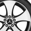 Mercedes 5 Spoke [246-18] Gloss Black with High Sheen Wheel Img 2