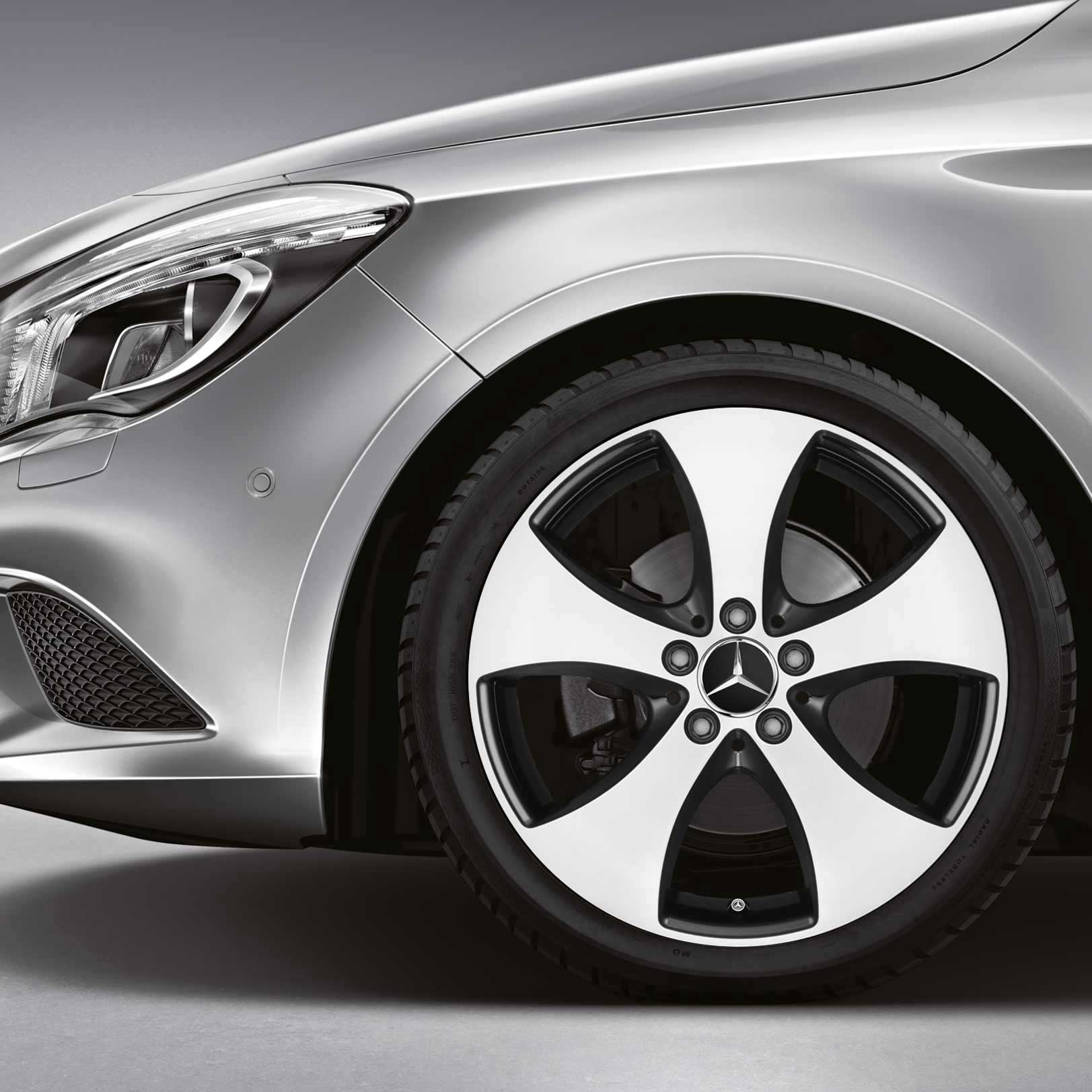 Mercedes 5 Spoke [246-18] Gloss Black with High Sheen Alloy Wheel Product Image #3