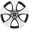 Mercedes 5 Spoke [246-18] Gloss Black with High Sheen Wheel Img 1