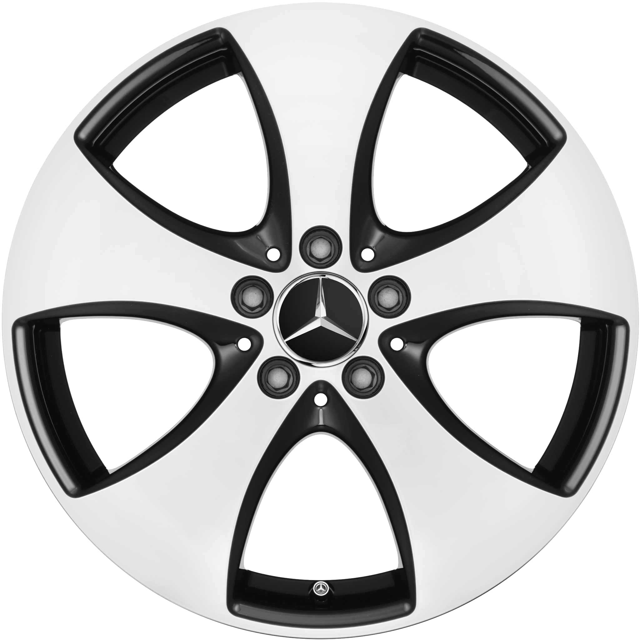 Mercedes 5 Spoke [246-18] Gloss Black with High Sheen Alloy Wheel Product Image #1
