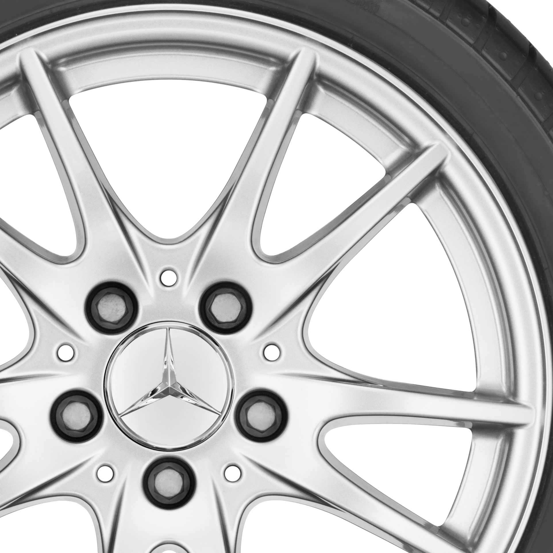 Mercedes 5 Twin Spoke [246-16] Champion Silver Alloy Wheel Product Image #2