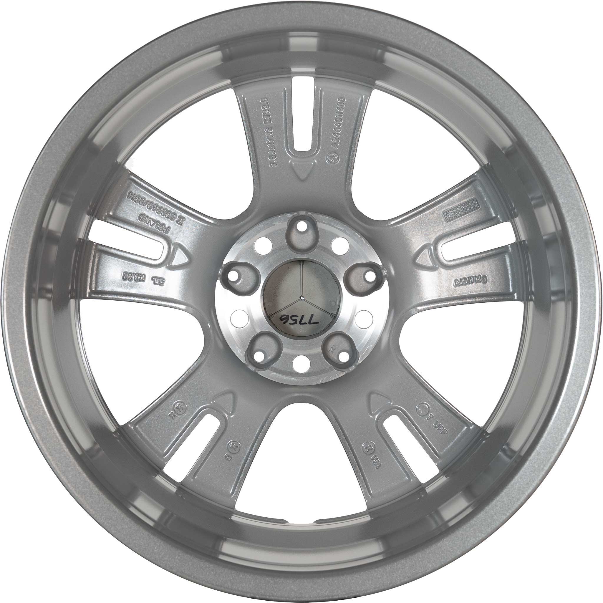 Mercedes 5 Twin Spoke [246-17] Himalaya Grey Alloy Wheel Product Image #3