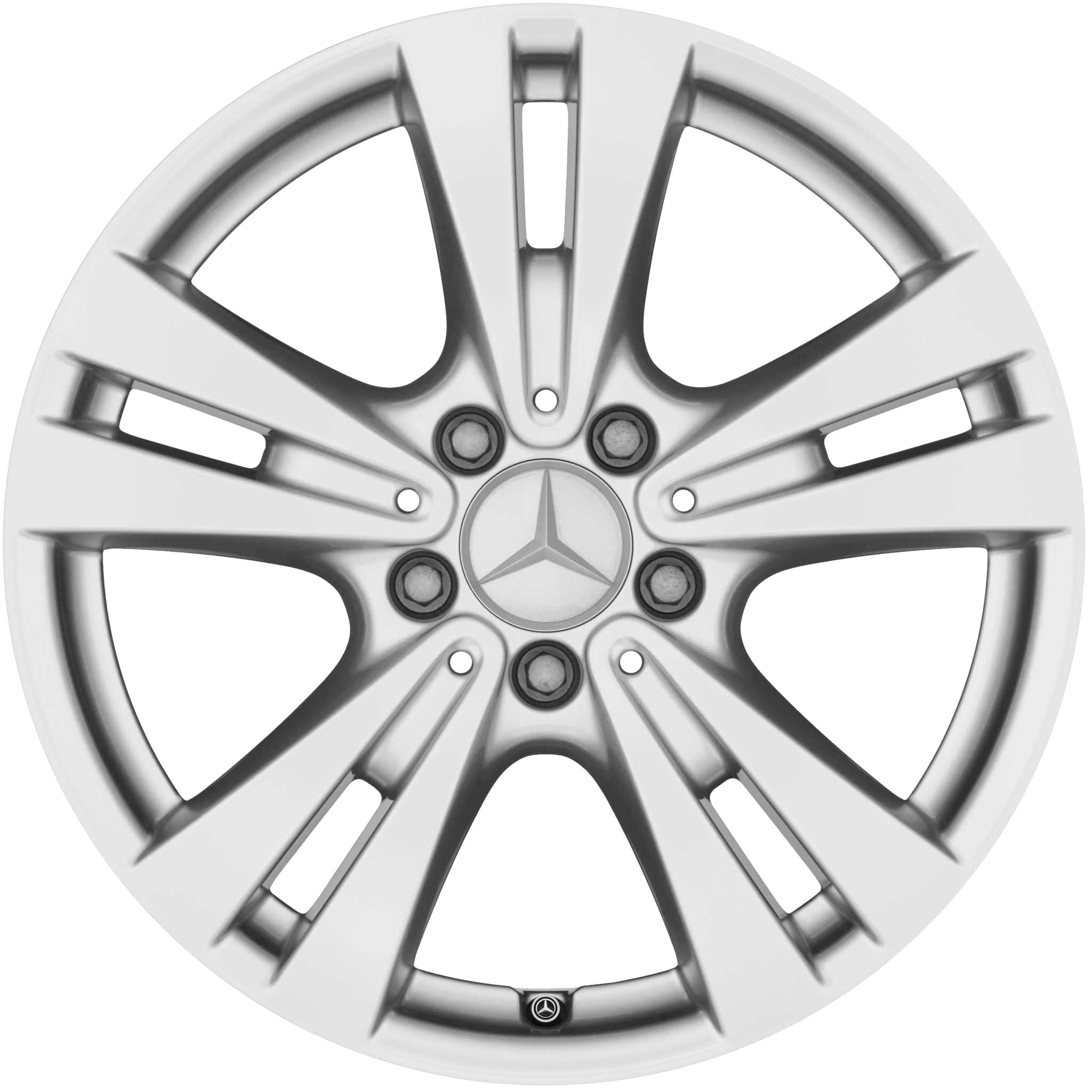 Mercedes 5 Twin Spoke [246-17] Vanadium Silver Alloy Wheel Product Image #1