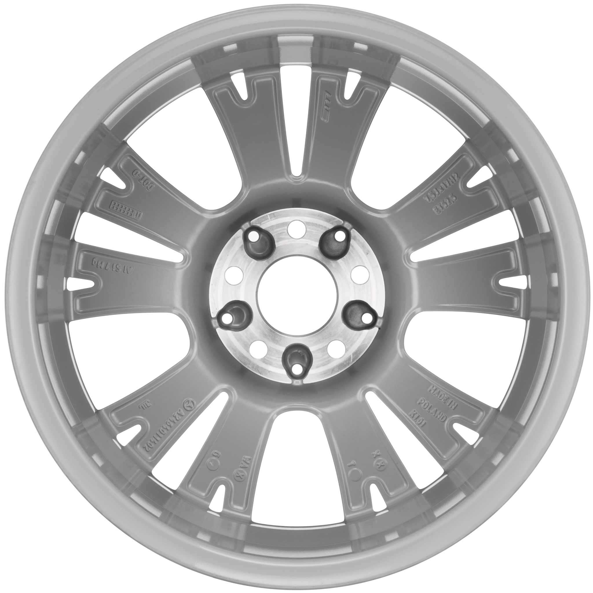 Mercedes 5 Y Spoke [246-17] Titanium Silver Alloy Wheel Product Image #2