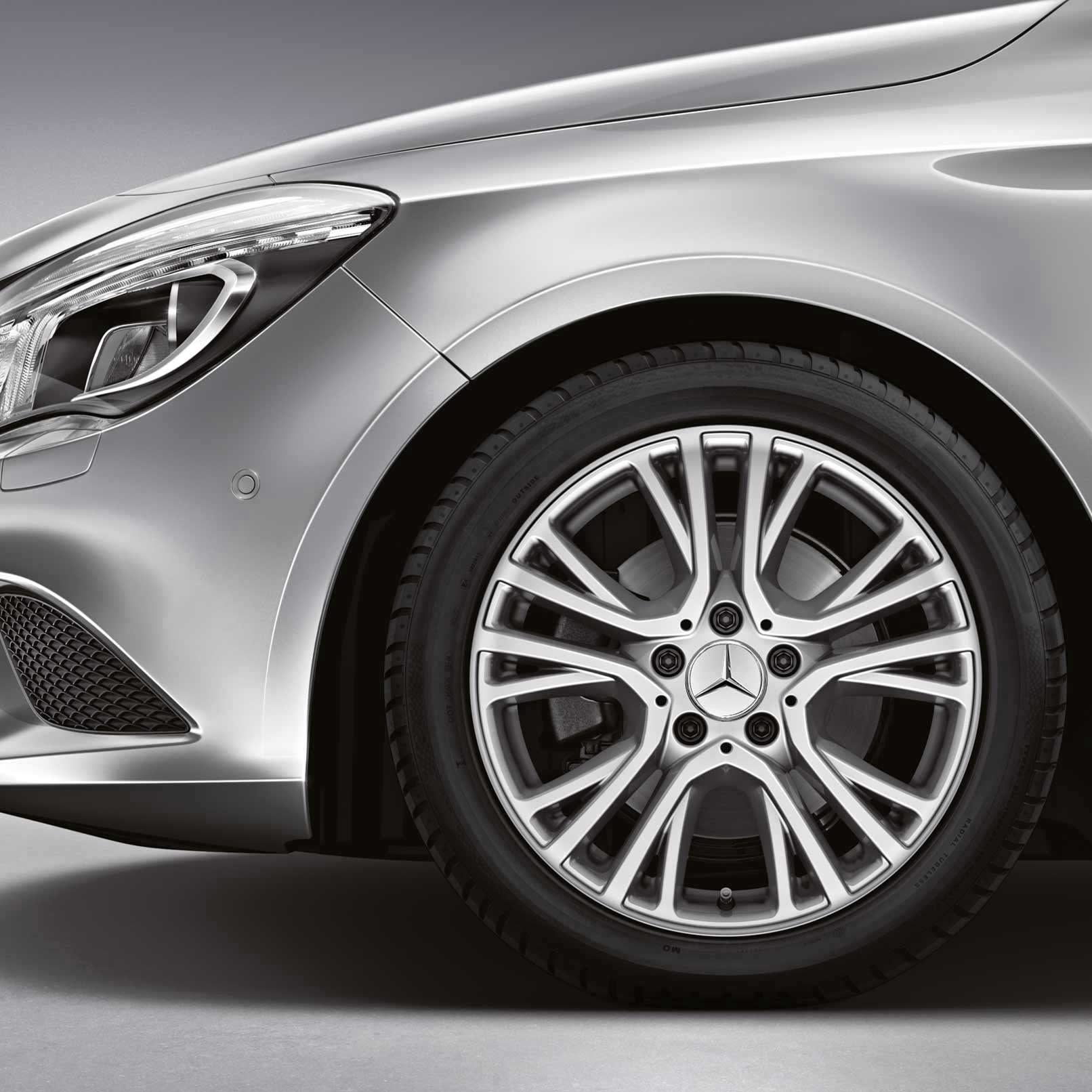 Mercedes 5 Y Spoke [246-17] Titanium Silver Alloy Wheel Product Image #3