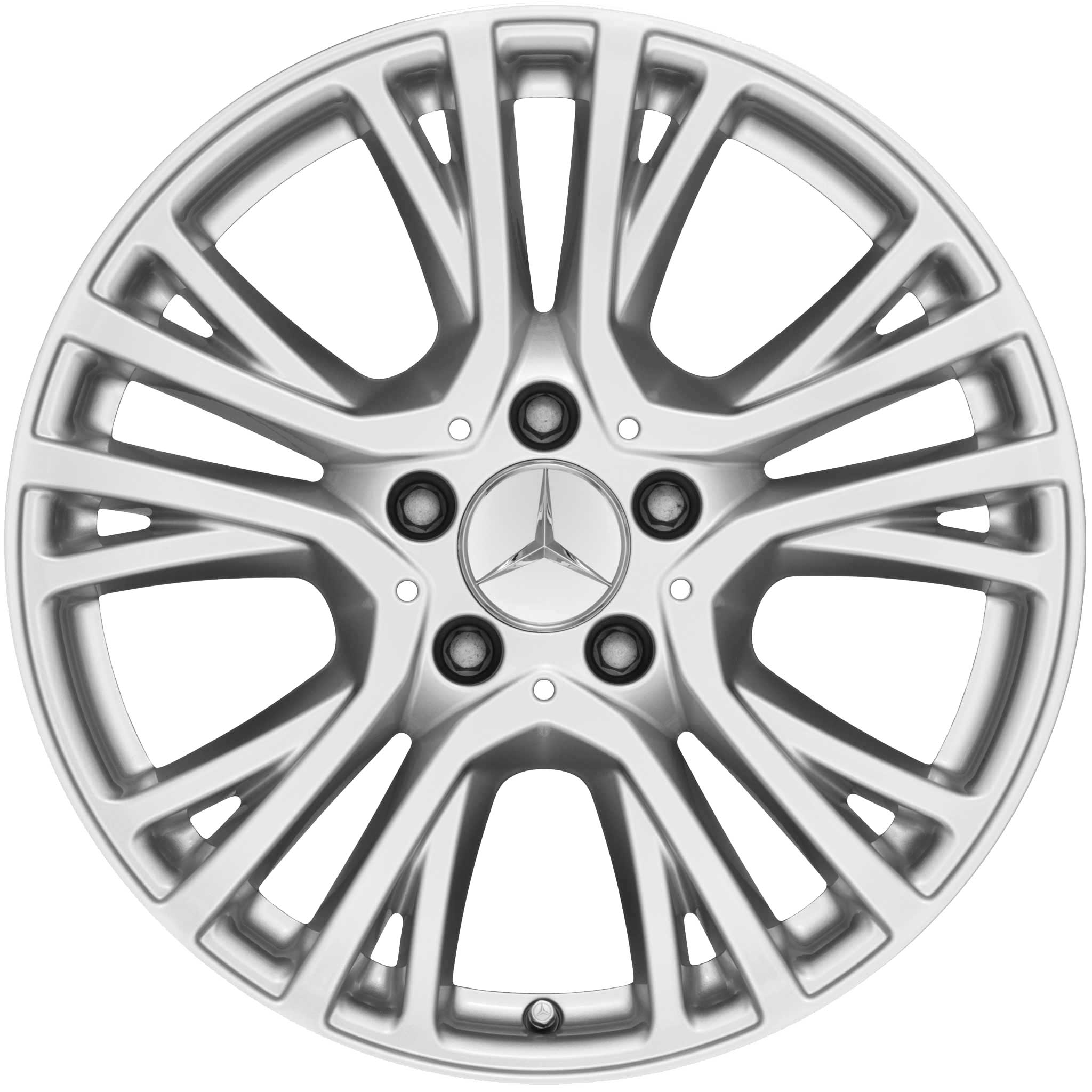 Mercedes 5 Y Spoke [246-17] Titanium Silver Alloy Wheel Product Image #1