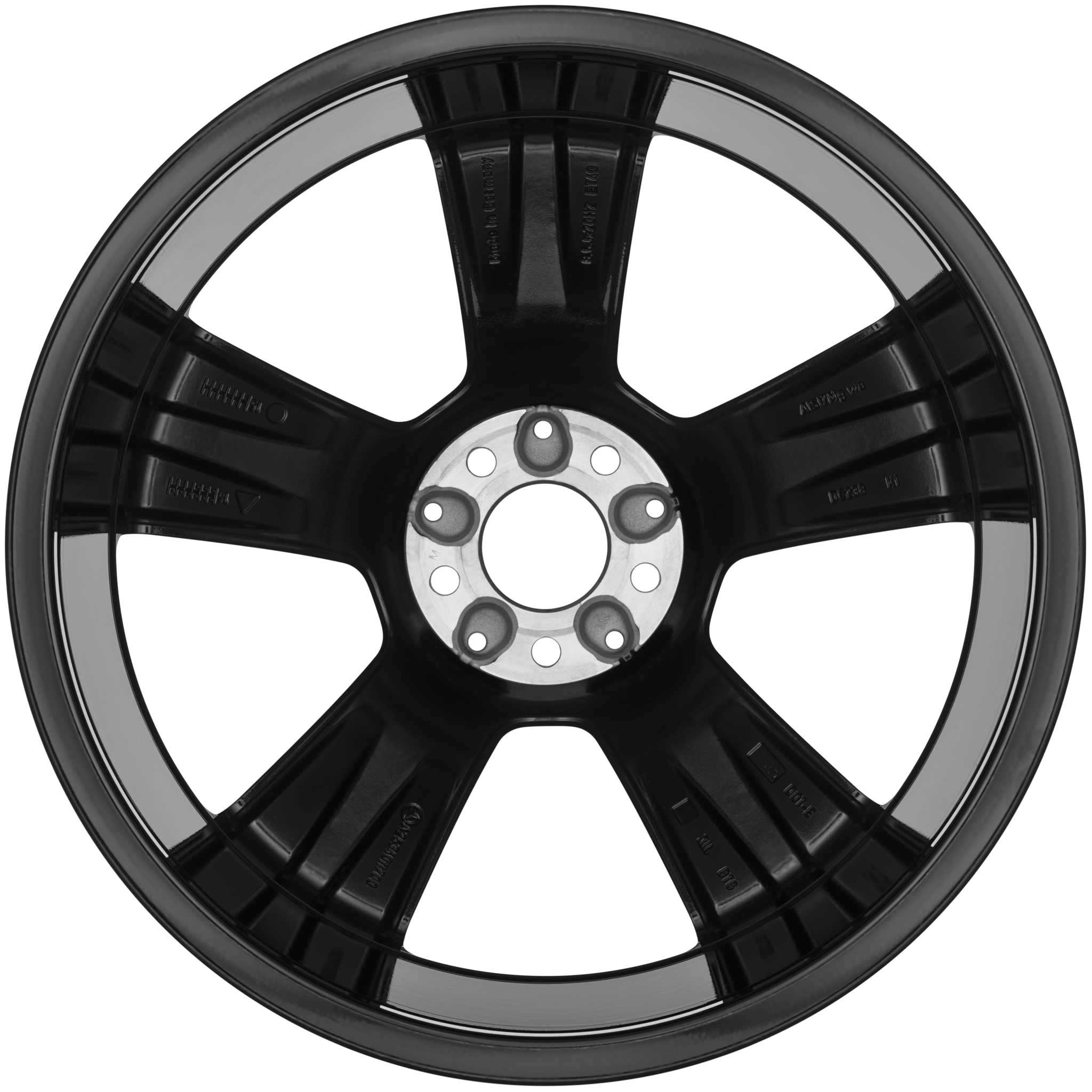Mercedes 5 Spoke [246-17] Gloss Black with High Sheen Alloy Wheel Product Image #3