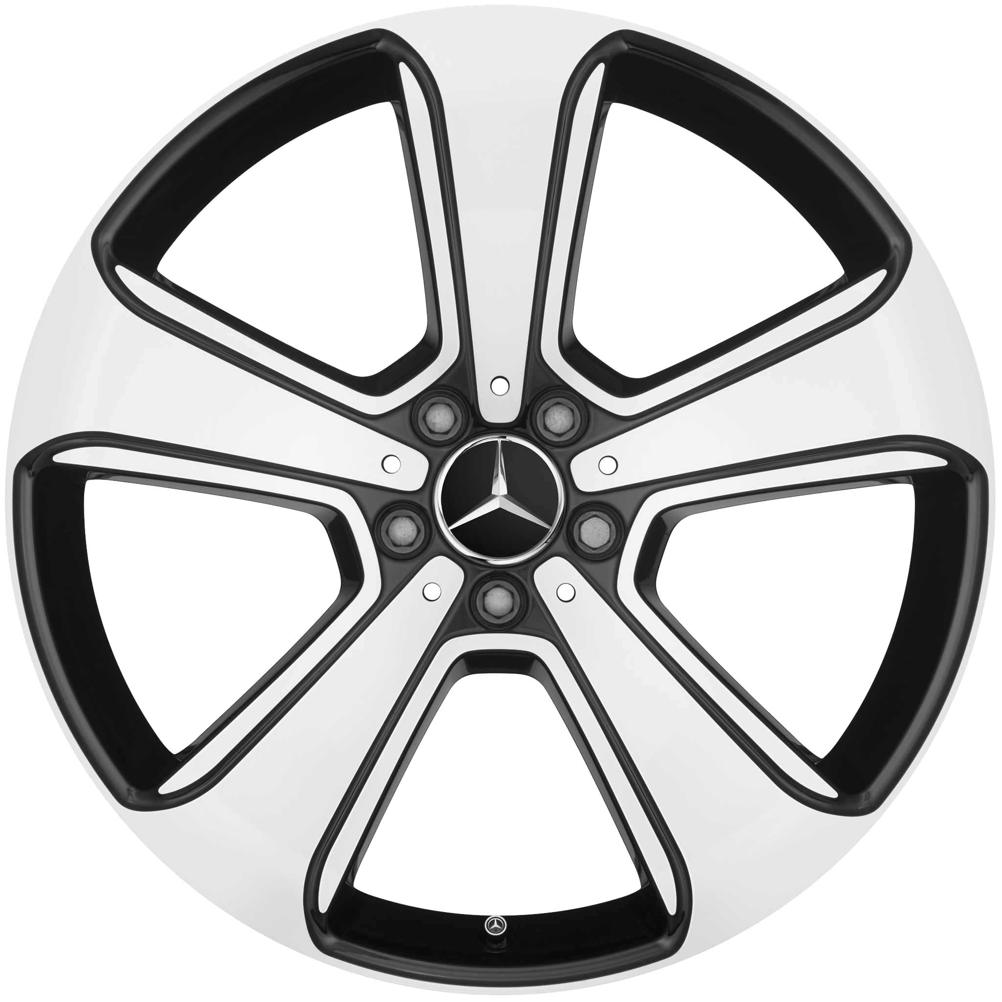 Mercedes 5 Spoke [246-17] Gloss Black with High Sheen Alloy Wheel Product Image #1