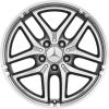 Mercedes 5 Twin Spoke [246-17] Himalaya Grey with High Sheen Wheel Img 1