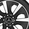 Mercedes 7 Spoke [246-16] Matt Black with High Sheen Wheel Img 2