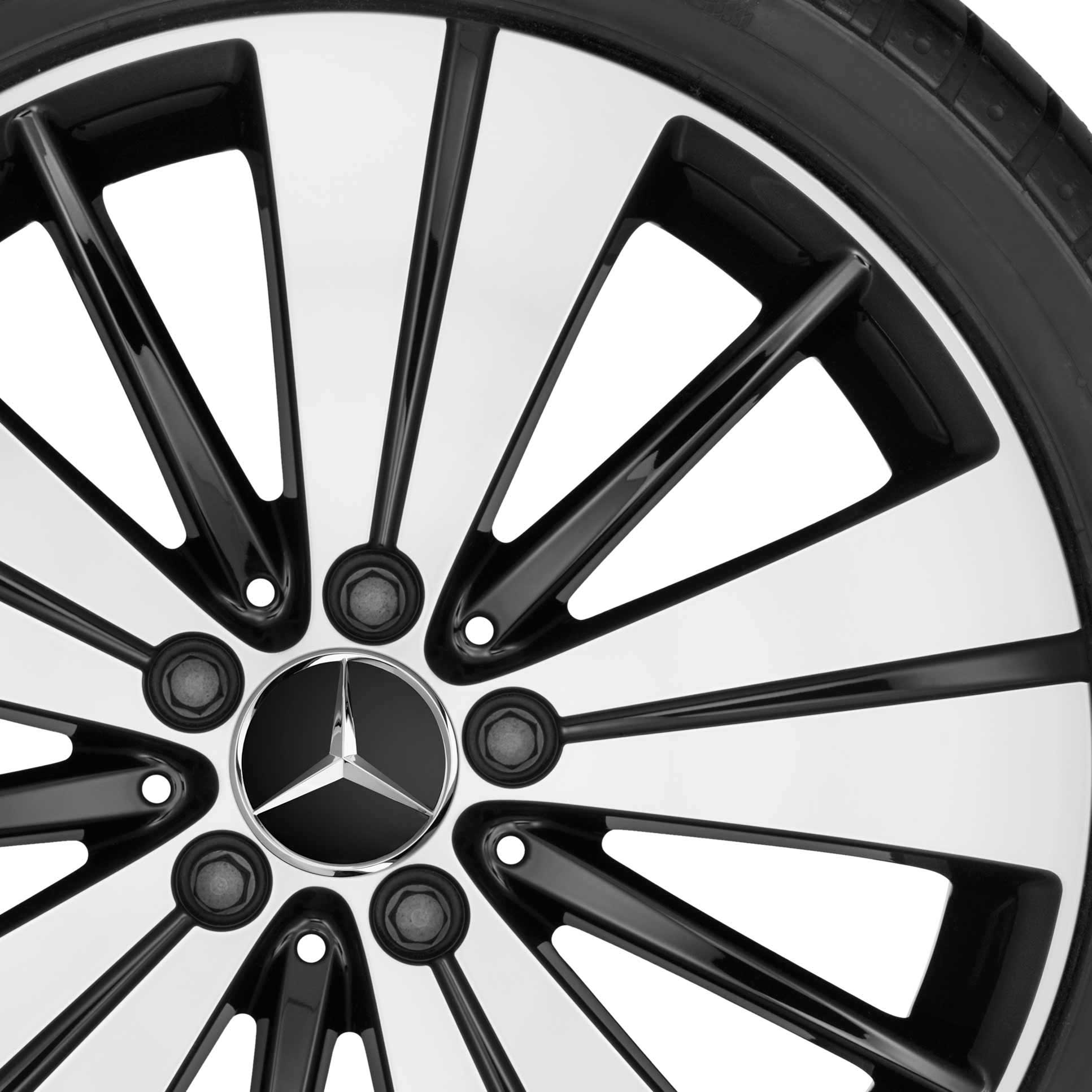 Mercedes 5 Twin Spoke [246-18] Gloss Black with High Sheen Alloy Wheel Product Image #2