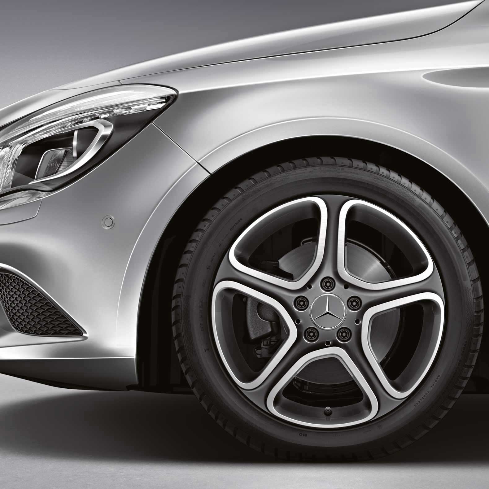 Mercedes 5 Spoke [246-17] Tremolite Metallic with High Sheen Alloy Wheel Product Image #3