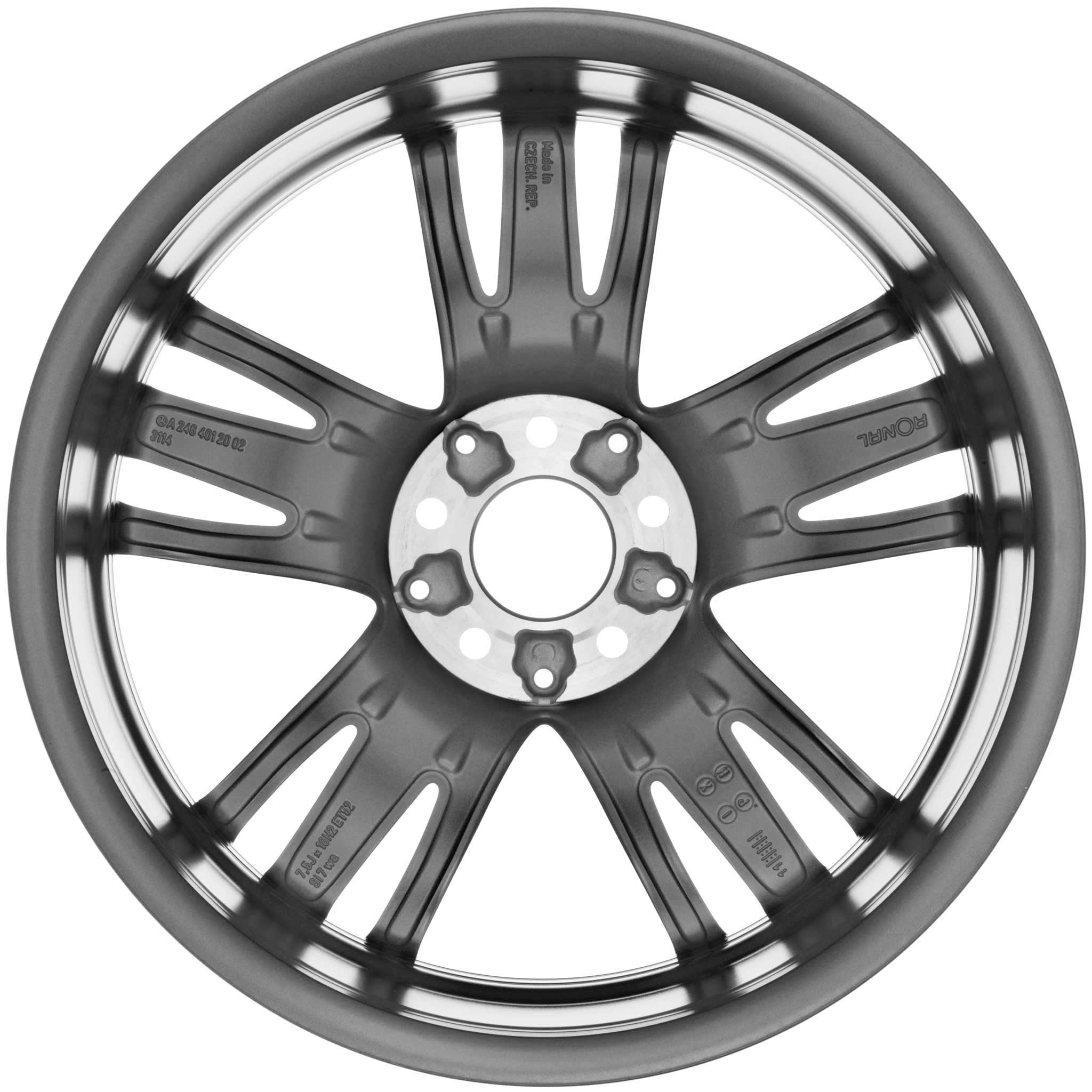 Mercedes 5 Triple Spoke [246-18] Tremolite Metallic Alloy Wheel Product Image #3