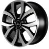 Mercedes 5 Twin Spoke [246-18] Matt Black with High Sheen Rim Edge Wheel Img 2