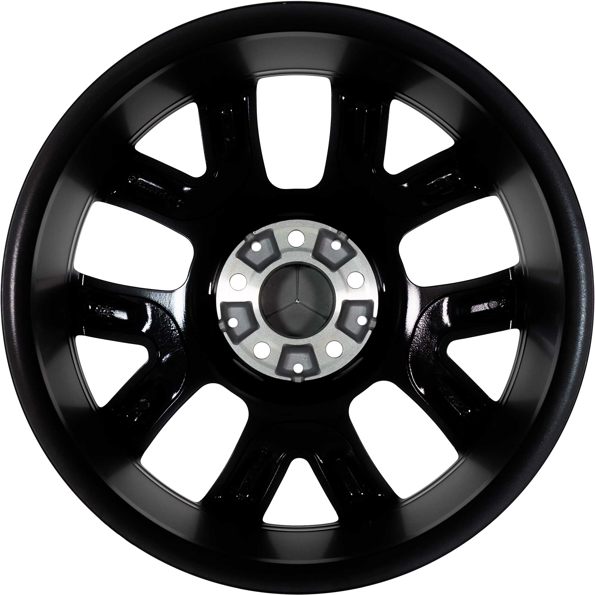 Mercedes 5 Twin Spoke [246-18] Matt Black with High Sheen Rim Edge Alloy Wheel Product Image #3