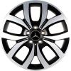Mercedes 5 Twin Spoke [246-18] Matt Black with High Sheen Rim Edge Wheel Img 1