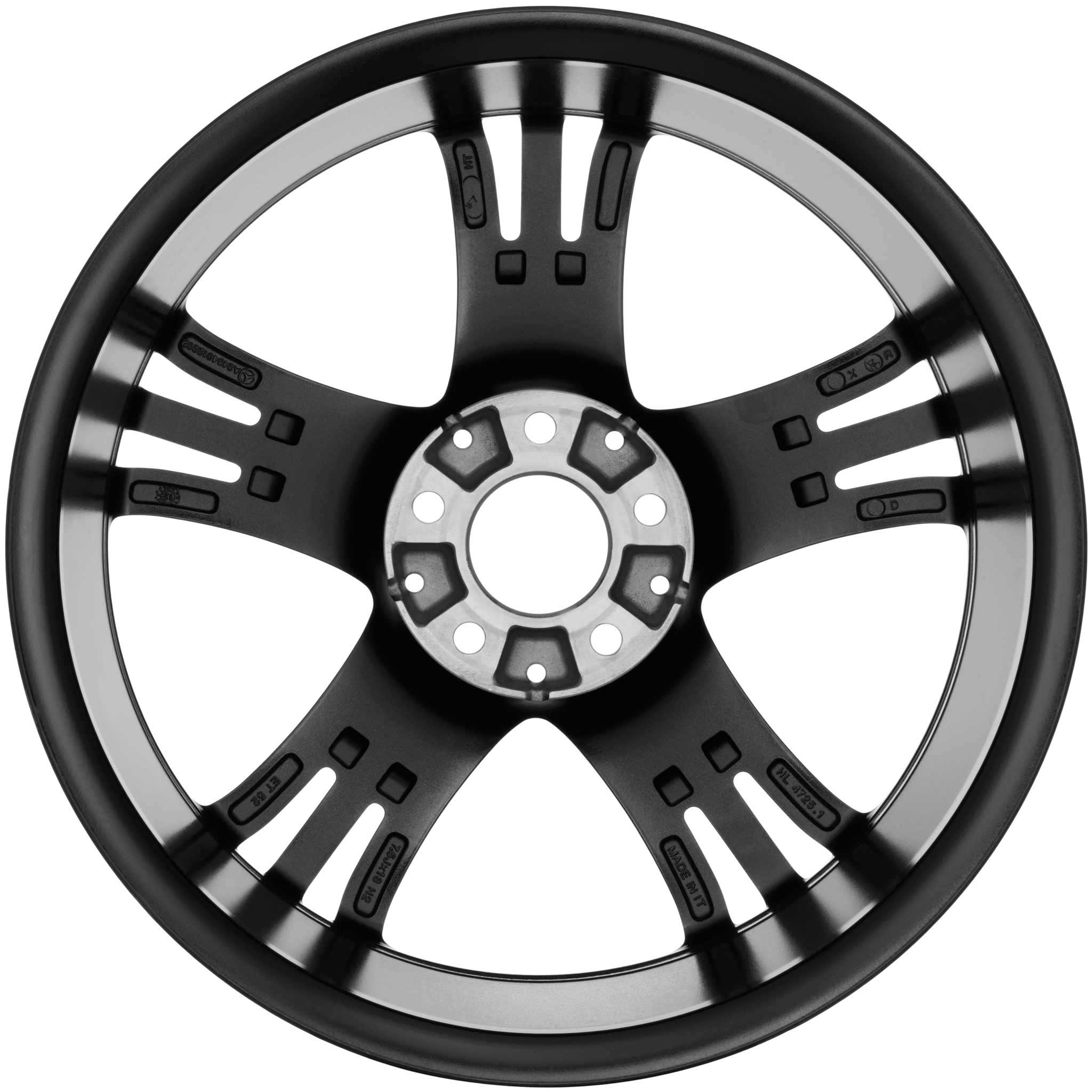 Mercedes 5 Triple Spoke [246-18] Gloss Black with High Sheen Alloy Wheel Product Image #3