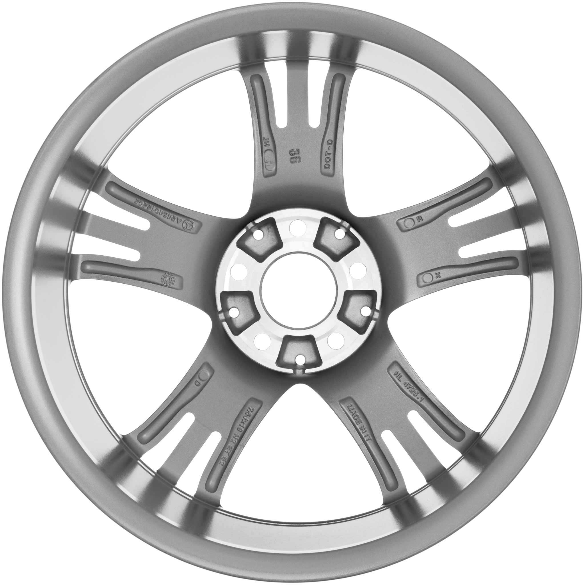Mercedes 5 Triple Spoke [246-18] Tremolite Metallic with High Sheen Alloy Wheel Product Image #2