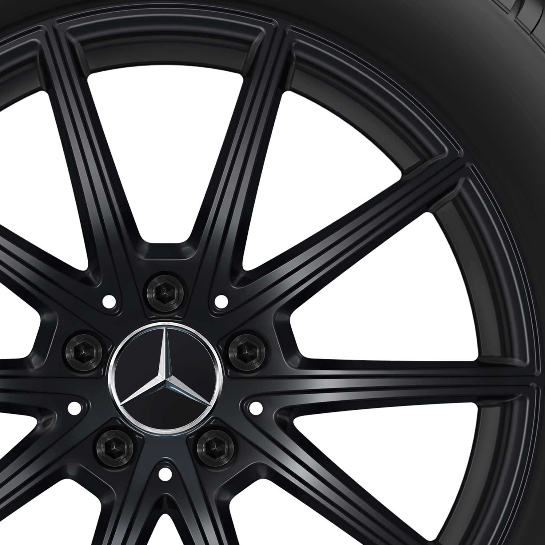 Mercedes 5 Twin Spoke [247-18] Matt Black Alloy Wheel Product Image #2