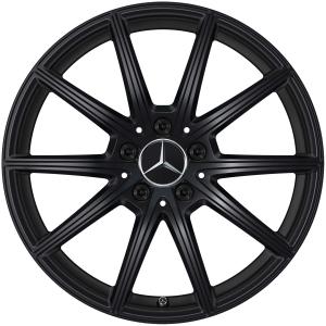 18" Mercedes 5 Twin Spoke [247-18] Matt Black alloy wheel