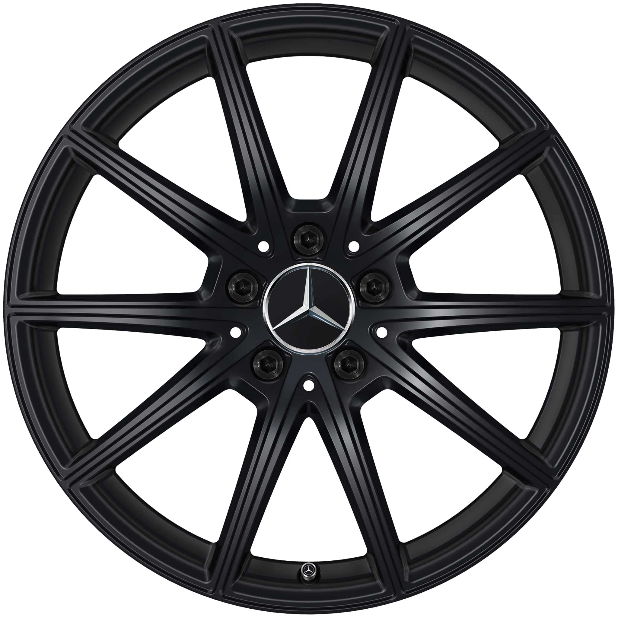 Mercedes 5 Twin Spoke [247-18] Matt Black Alloy Wheel Product Image #1