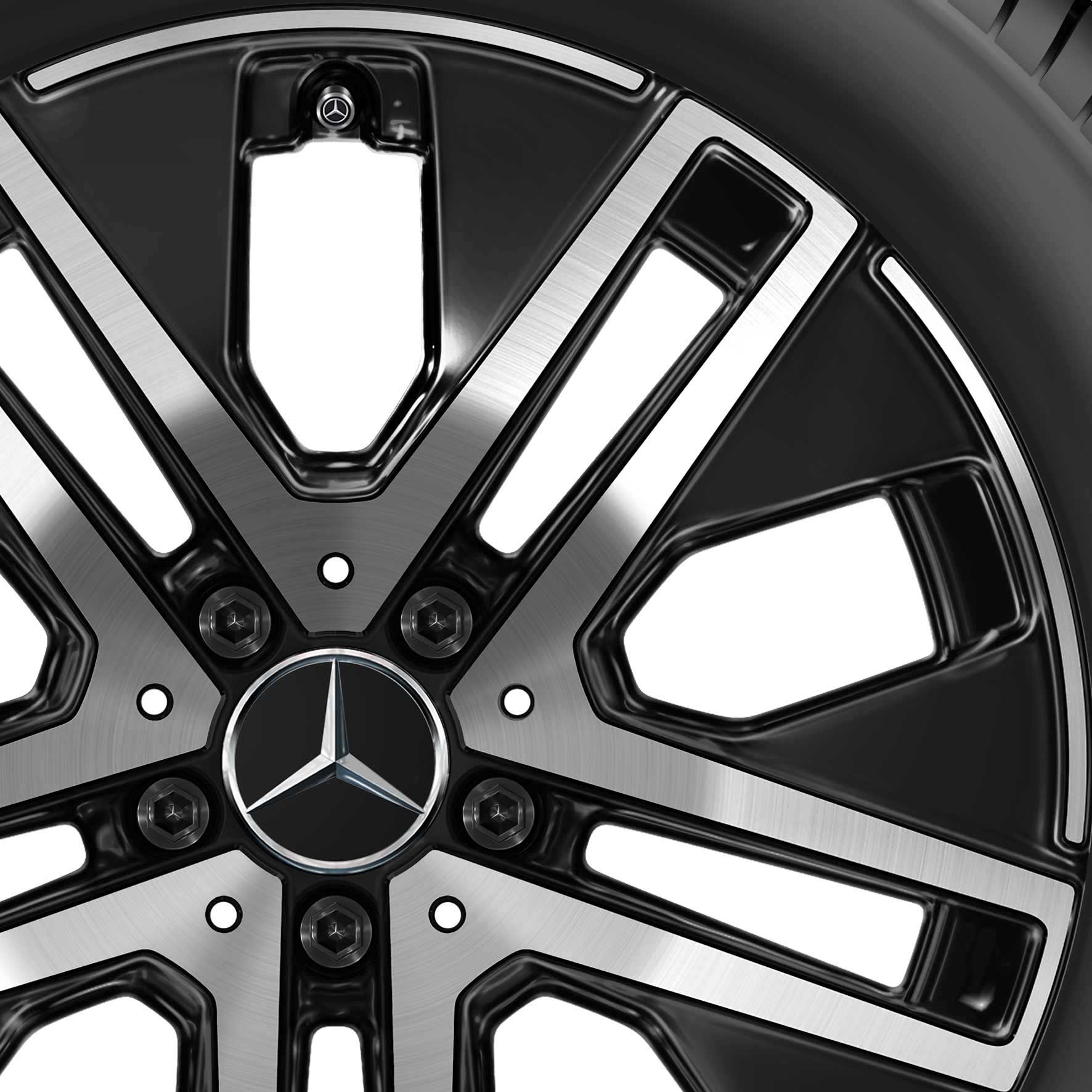 Mercedes 5 Twin Spoke [247-18] Gloss Black with High Sheen Alloy Wheel Product Image #2