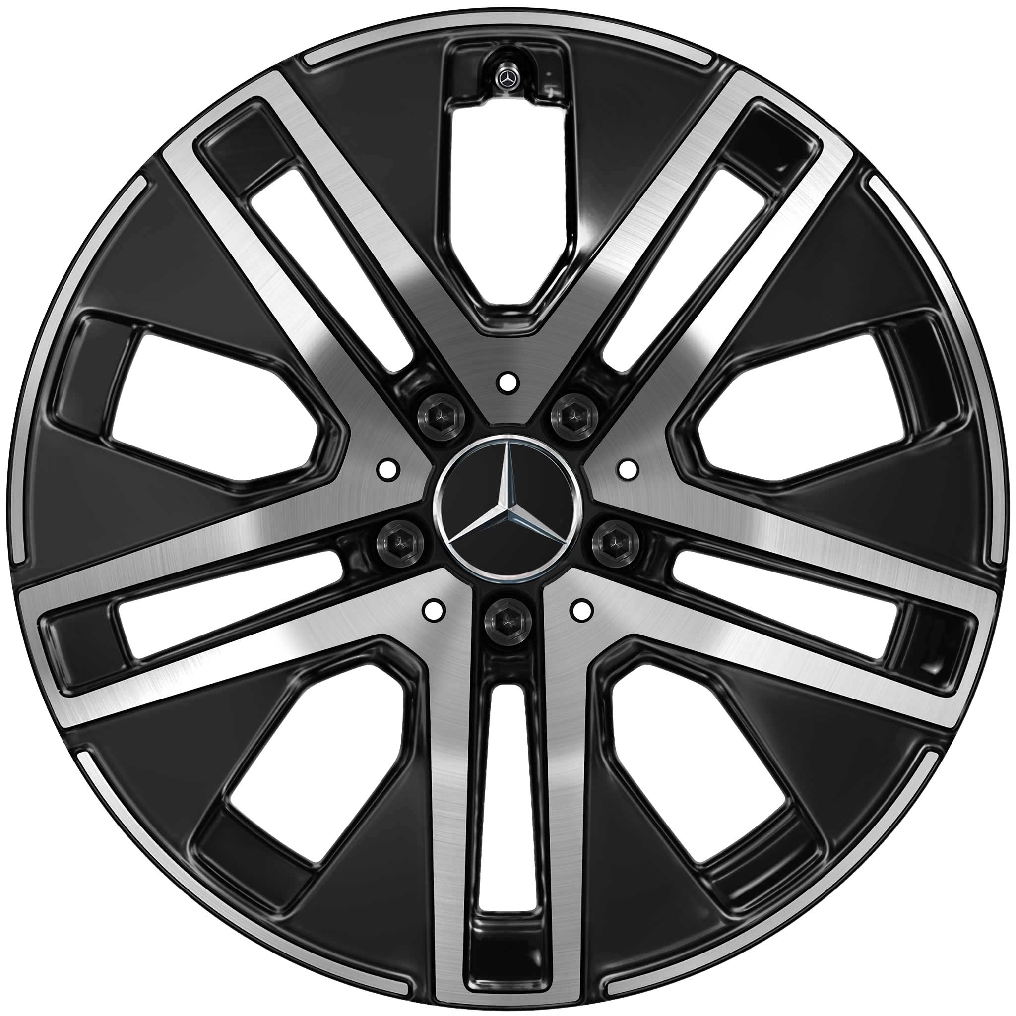 Mercedes 5 Twin Spoke [247-18] Gloss Black with High Sheen Alloy Wheel Product Image #1