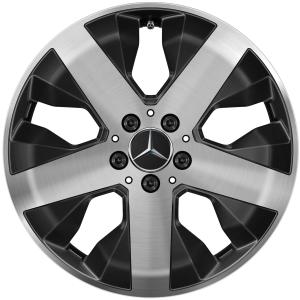 18" Mercedes 5 Spoke [247-18] Gloss Black with High Sheen alloy wheel
