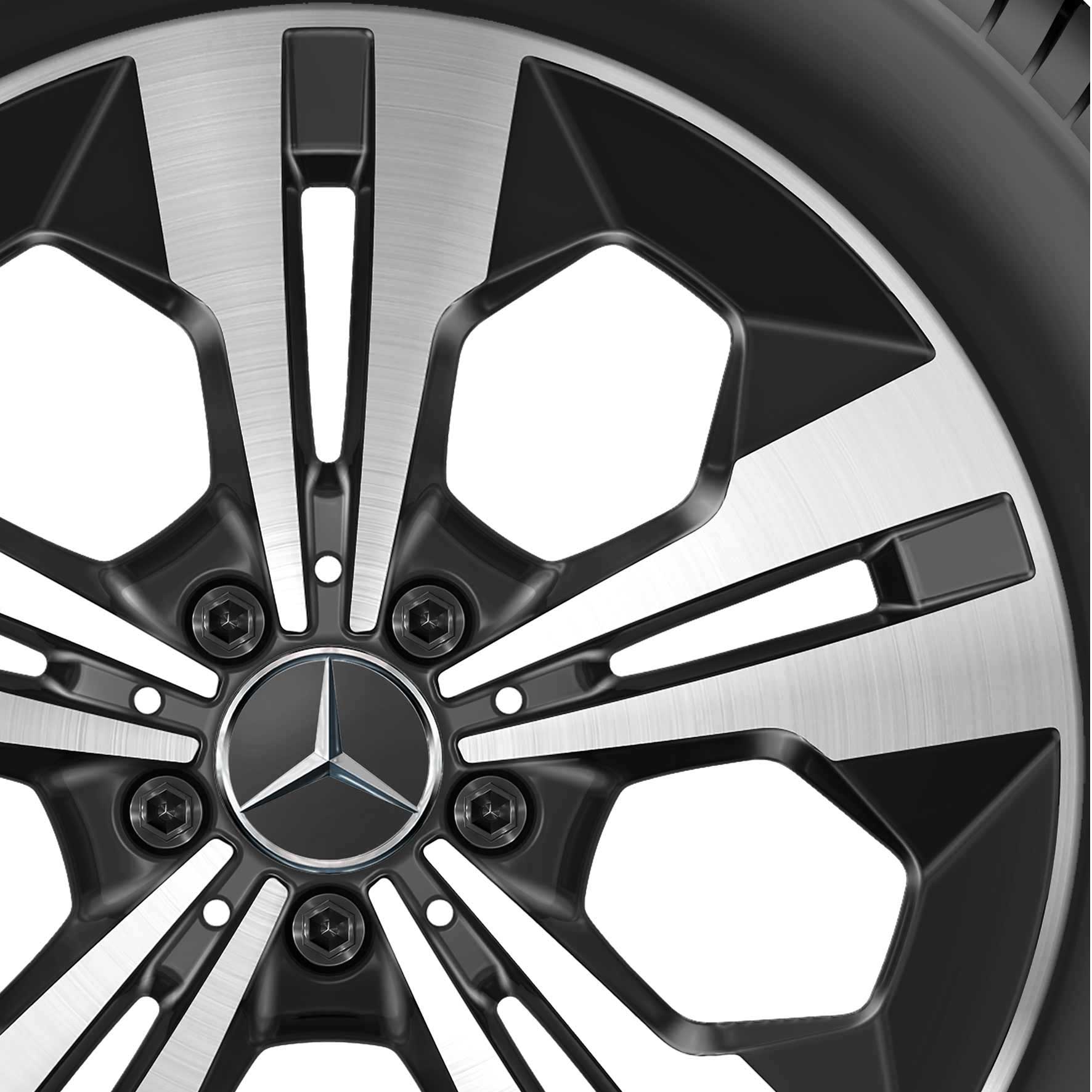 Mercedes 5 Twin Spoke [247-18] Gloss Black with High Sheen Alloy Wheel Product Image #2