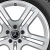 Mercedes 5 Twin Spoke [247-18] Vanadium Silver Wheel Img 2