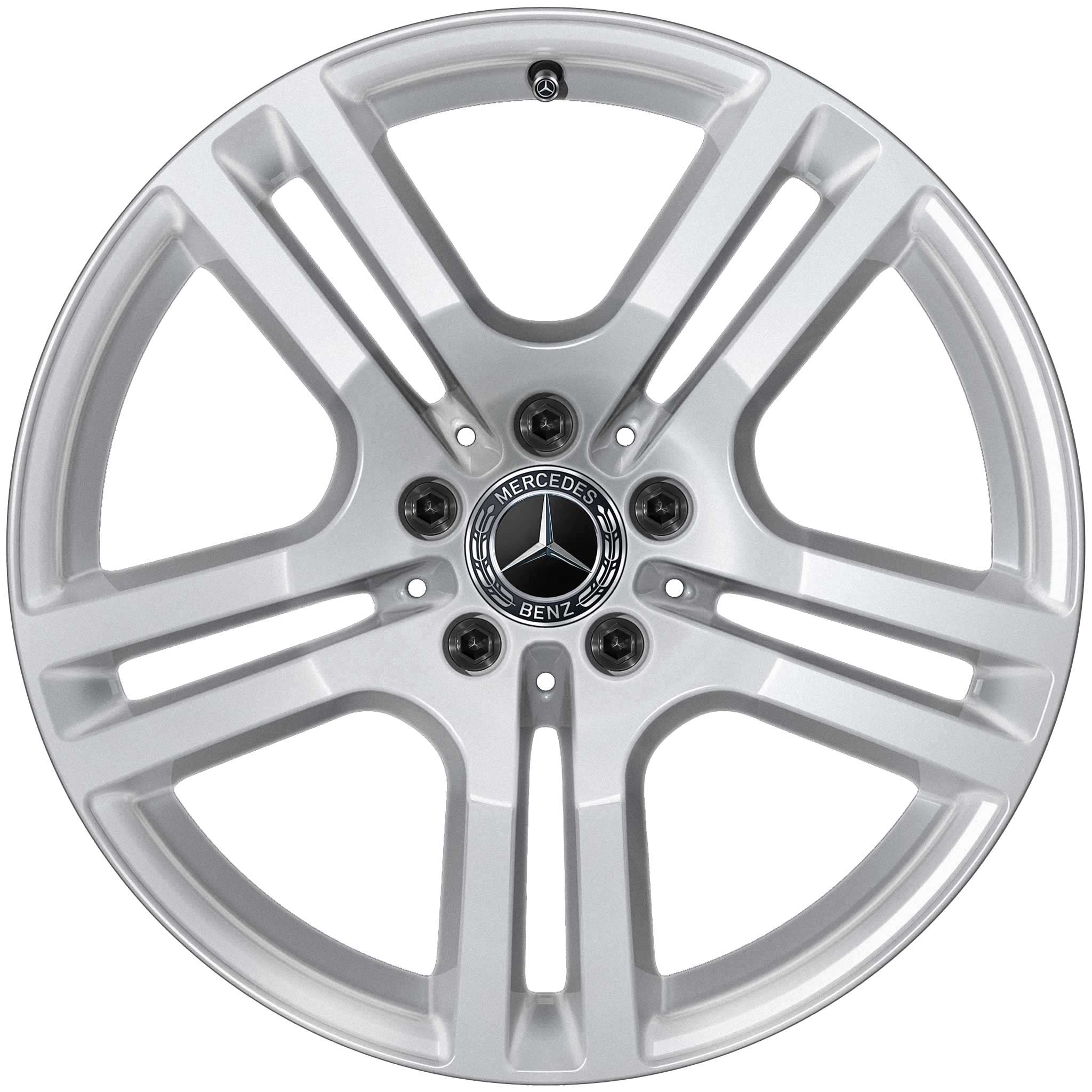 Mercedes 5 Twin Spoke [247-18] Vanadium Silver Alloy Wheel Product Image #1