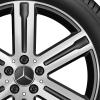 Mercedes 6 Spoke [247-19] Matt Black with High Sheen Wheel Img 2