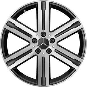 19" Mercedes 6 Spoke [247-19] Matt Black with High Sheen alloy wheel