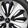 Mercedes 10 Spoke [247-19] Matt Black with High Sheen Wheel Img 2