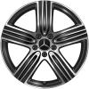 Mercedes 5 Spoke [247-18] Gloss Back with High Sheen Wheel Img 1