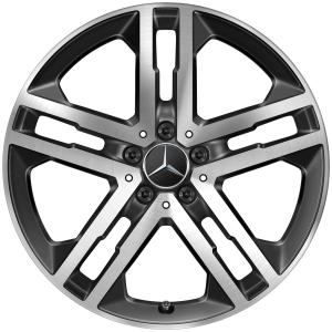 19" Mercedes 5 Twin Spoke [247-19] Gloss Back with High Sheen alloy wheel