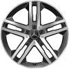 Mercedes 5 Twin Spoke [247-19] Gloss Back with High Sheen Wheel Img 1