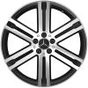 Mercedes 6 Spoke [247-20] Matt Black with High Sheen Wheel Img 1