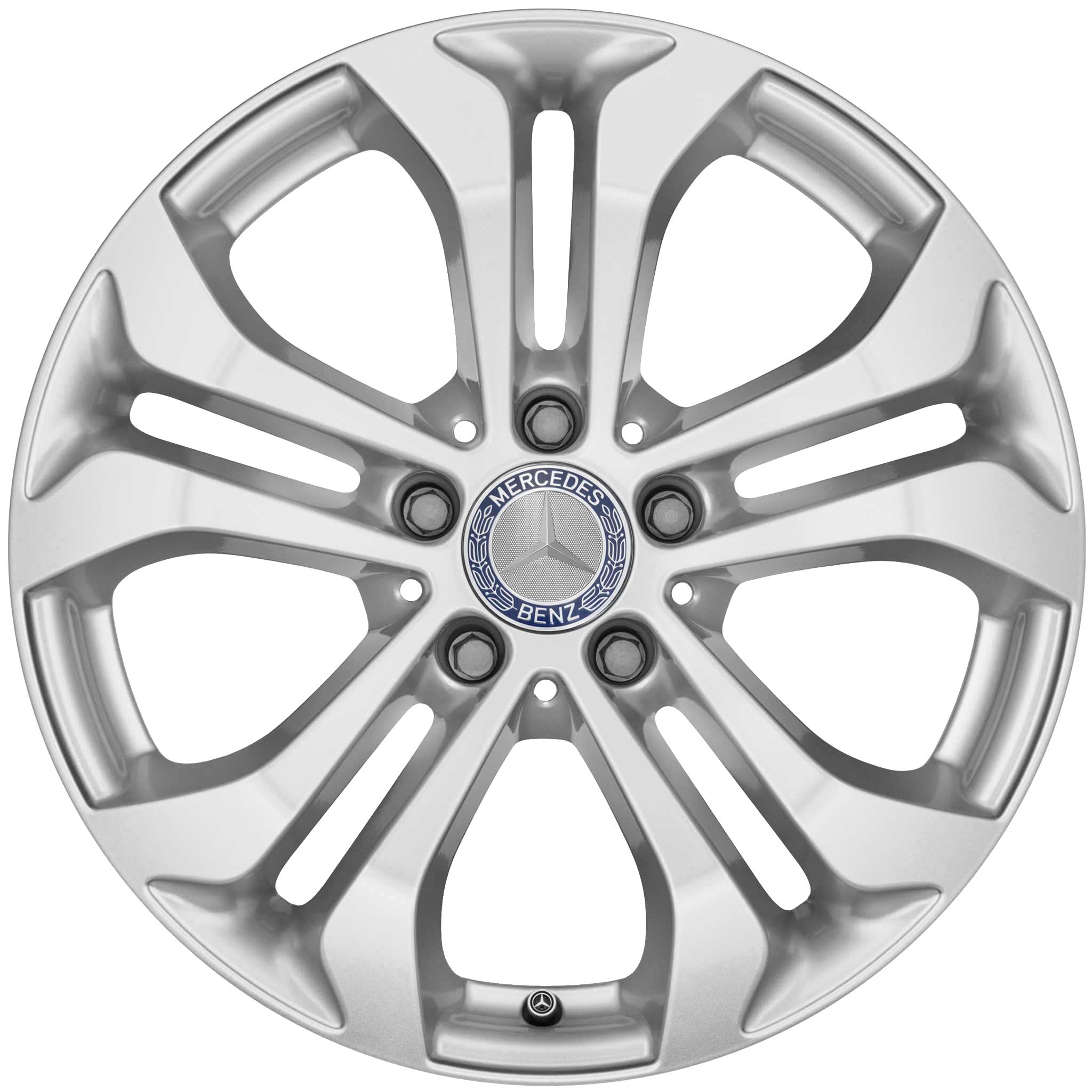 Mercedes 5 Twin Spoke [253-17] Vanadium Silver Alloy Wheel Product Image #1
